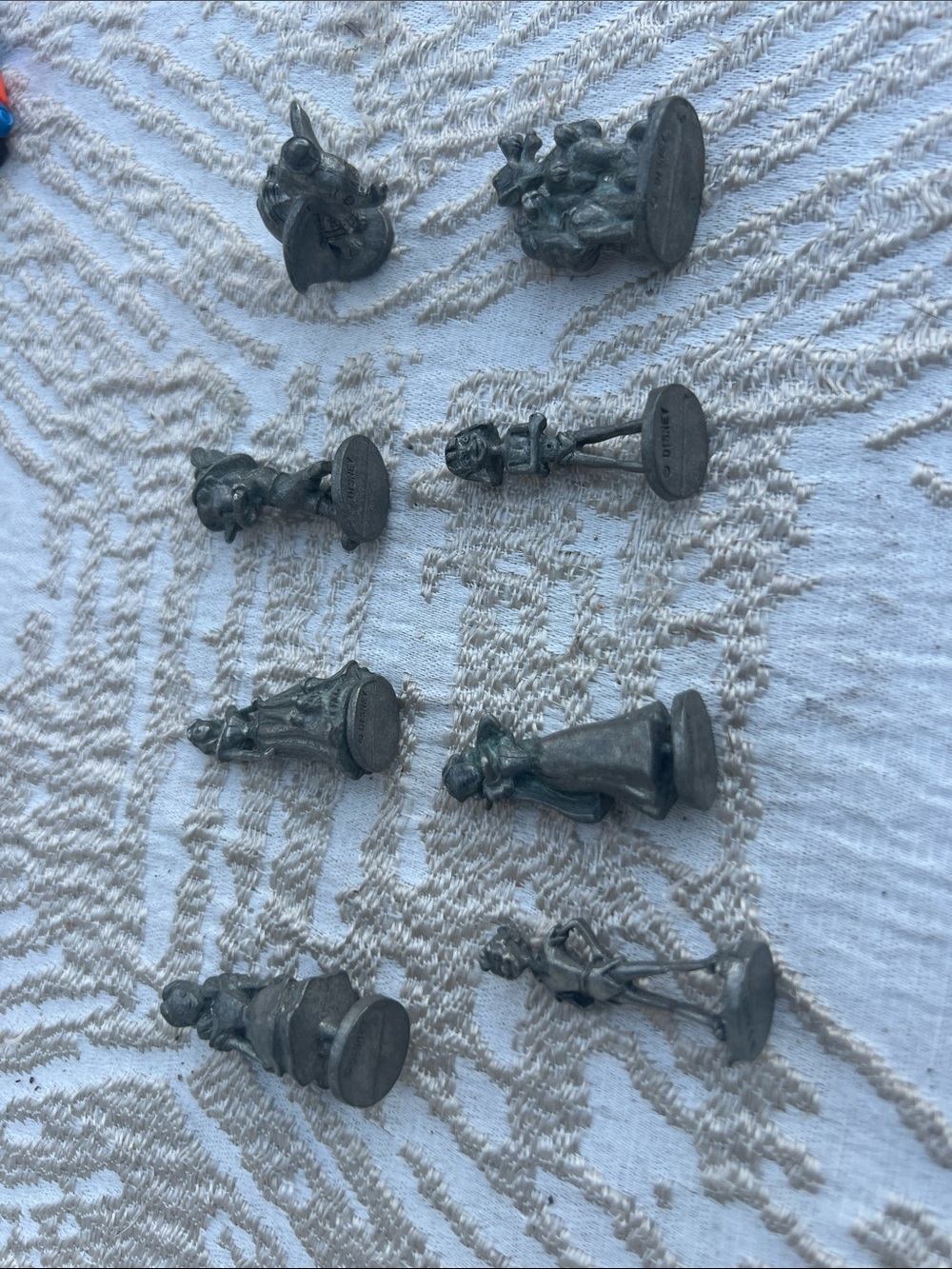 Monopoly Disney Edition 2001 Board Game Pewter Pieces Lot of 8